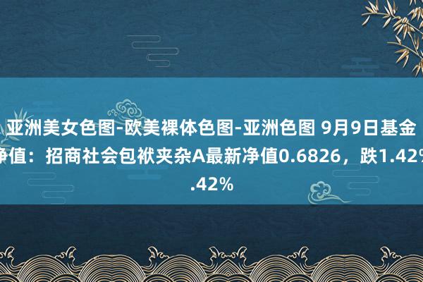 亚洲美女色图-欧美裸体色图-亚洲色图 9月9日基金净值：招商社会包袱夹杂A最新净值0.6826，跌1.42%