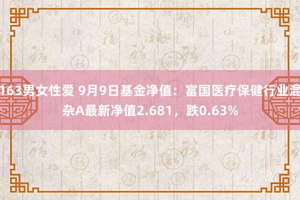 163男女性爱 9月9日基金净值：富国医疗保健行业混杂A最新净值2.681，跌0.63%