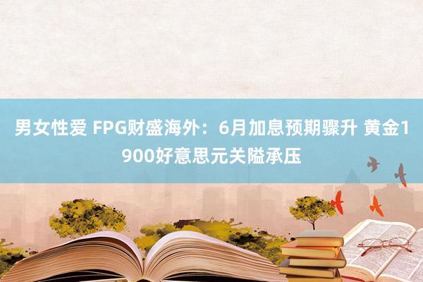 男女性爱 FPG财盛海外：6月加息预期骤升 黄金1900好意思元关隘承压