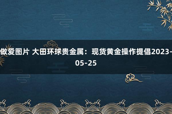 做爱图片 大田环球贵金属：现货黄金操作提倡2023-05-25