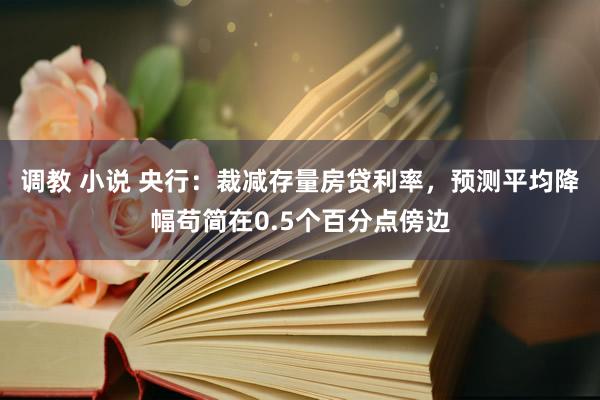 调教 小说 央行：裁减存量房贷利率，预测平均降幅苟简在0.5个百分点傍边