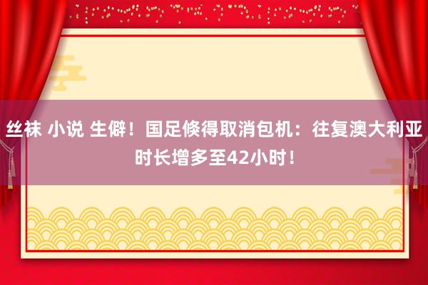 丝袜 小说 生僻！国足倏得取消包机：往复澳大利亚时长增多至42小时！