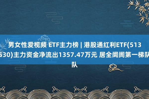 男女性爱视频 ETF主力榜 | 港股通红利ETF(513530)主力资金净流出1357.47万元 居全阛阓第一梯队