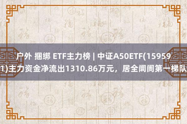 户外 捆绑 ETF主力榜 | 中证A50ETF(159591)主力资金净流出1310.86万元，居全阛阓第一梯队