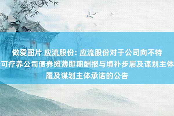 做爱图片 应流股份: 应流股份对于公司向不特定对象刊行可疗养公司债券摊薄即期酬报与填补步履及谋划主体承诺的公告