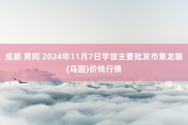 成都 男同 2024年11月7日宇宙主要批发市集龙眼(乌圆)价钱行情