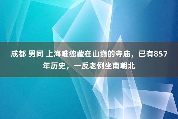 成都 男同 上海唯独藏在山巅的寺庙，已有857年历史，一反老例坐南朝北