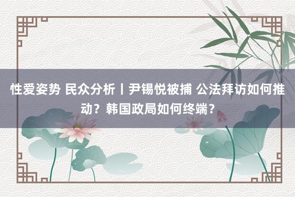 性爱姿势 民众分析丨尹锡悦被捕 公法拜访如何推动？韩国政局如何终端？